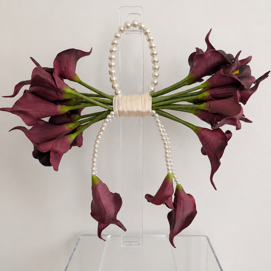 Beth Bridal Bouquet - Burgundy