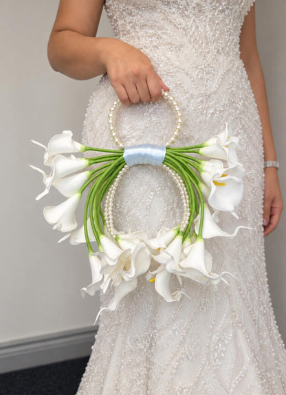 Ari beaded pearl bridal bouquet