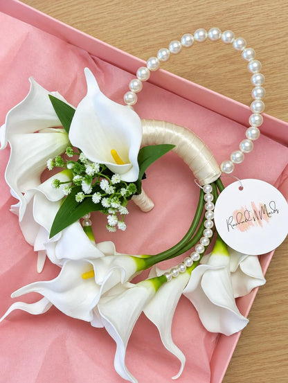 Ari beaded pearl bridal bouquet