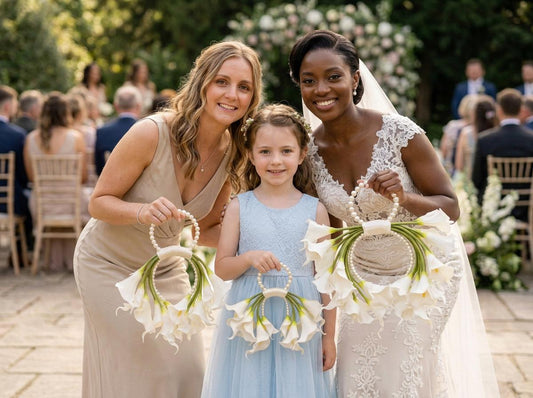 Ari beaded pearl bridal bouquet
