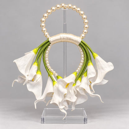 Ari beaded pearl bridal bouquet