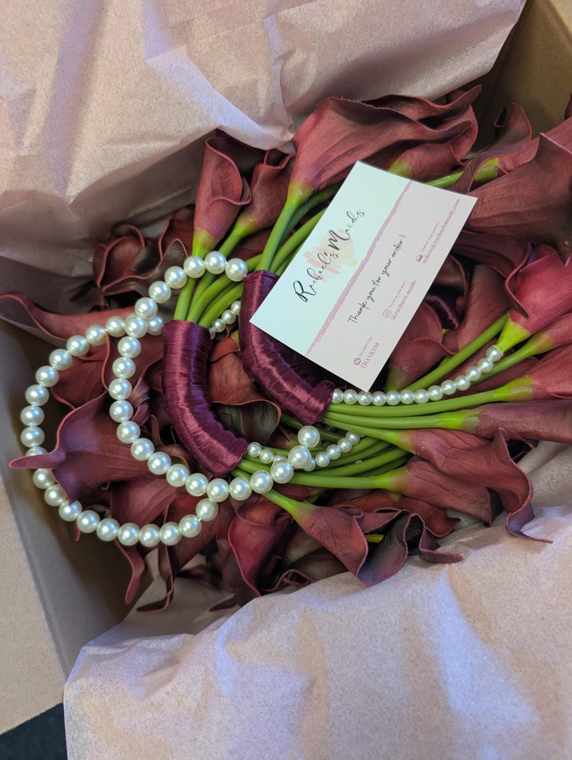 Ari beaded pearl bridal bouquet