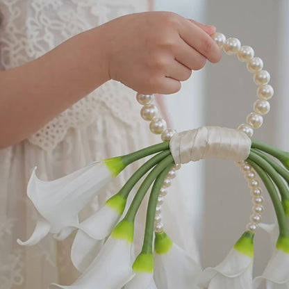 Ari beaded pearl bridal bouquet