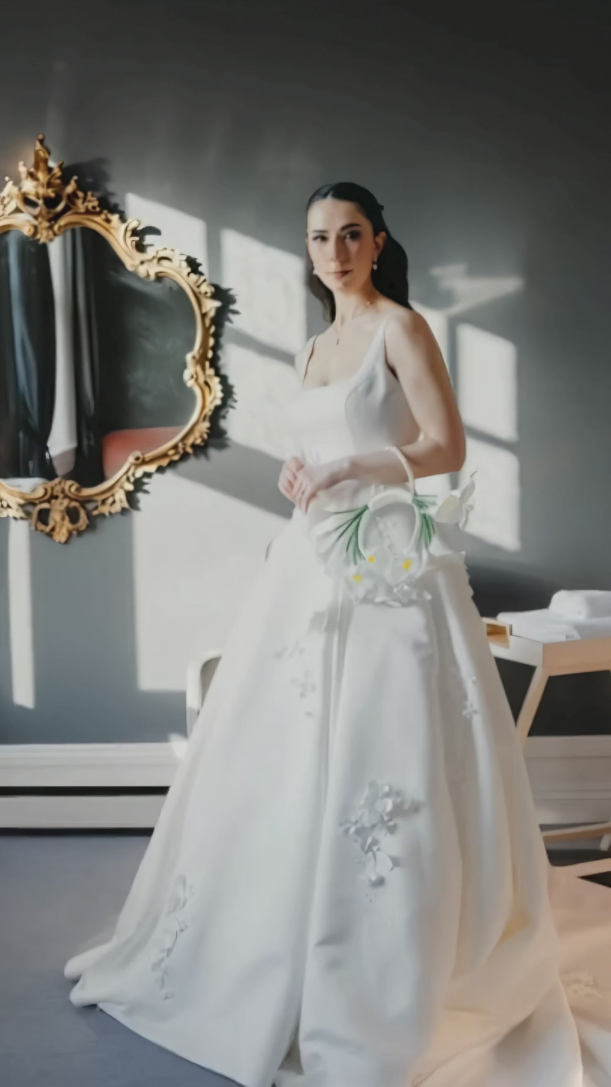Ari beaded pearl bridal bouquet