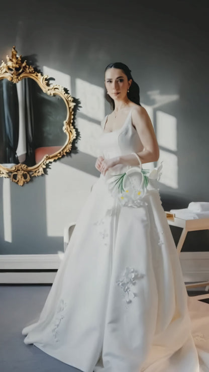 Ari beaded pearl bridal bouquet