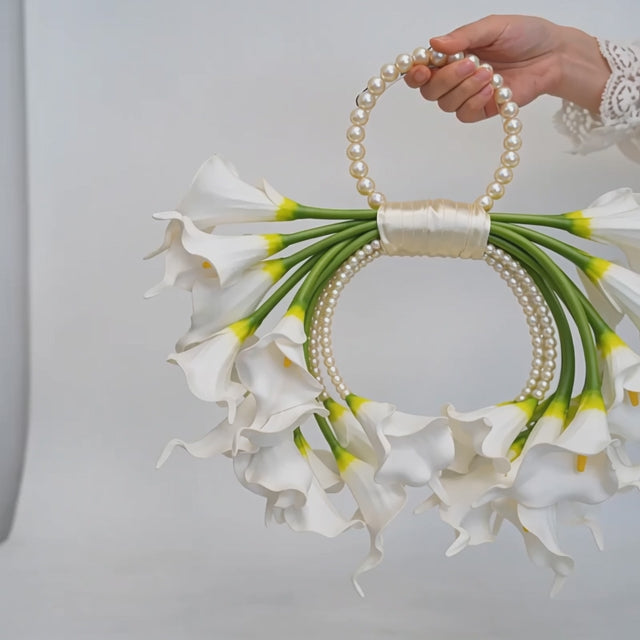 Ari beaded pearl bridal bouquet